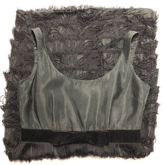 Kate Spade Retro Fringe Dress 1960s Christmas Cocktail Party Holidays - Picture 7 of 12